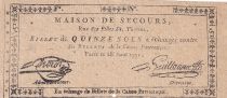 France 15 sols - Emergency home, rue des filles St. Thomas - 28-08-1791 - False