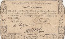 France 15 sous - Puy de dôme - Municipality of Pont du château - 1792