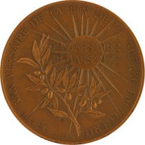 France 15th Anniversary of the End of the Algerian War - 1962-1977 - FNACA - Bronze