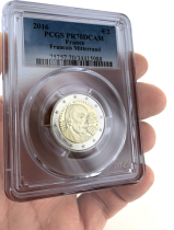 France 2 Euros Commémo. France 2016  frappe BE - François Mitterrand - PCGS PR70 DCAM