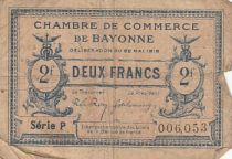 France 2 Francs - Bayonne Chamber of Commerce -1916