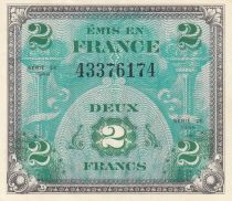 France 2 Francs - Flag - Serial of 1944