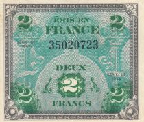 France 2 Francs - Flag - Serial of 1944