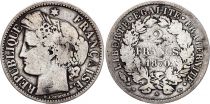 France 2 Francs Cérès - 1870 Petit A Paris - Argent