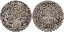 France 2 Francs Cérès - 1870 Petit A Paris - Argent