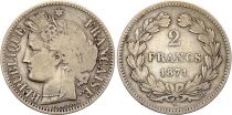 France 2 Francs Cérès - 1871 K Bordeaux