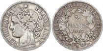 France 2 Francs Cérès - 1887 A Paris Argent