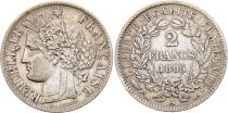 France 2 Francs Cérès - 1895 A Paris Argent