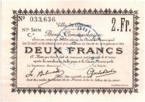 France 2 Francs Douai City - 1914