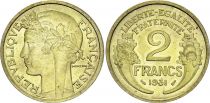 France 2 Francs Laureate head -1931