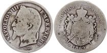 France 2 Francs Napoleon III - 1869 A Paris