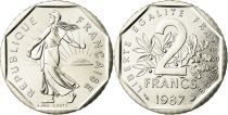 France 2 Francs Seed sower - 1987 - from UNC set