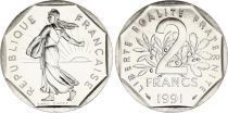 France 2 Francs Seed sower - 1991