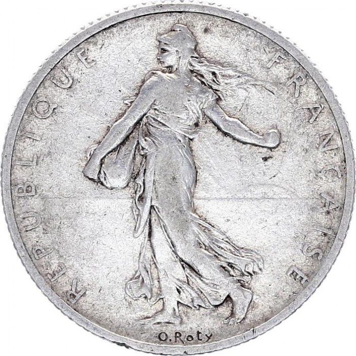 Pièce France 2 Francs Semeuse  1899  Argent