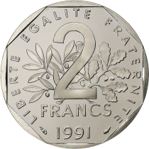 France 2 francs Semeuse - 1991 - BE