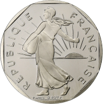 France 2 francs Sower - 1991 - Proof