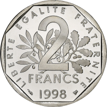 France 2 francs Sower - 1998 - Proof