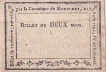 France 2 Sous - Ile et Vilaine - Commune de Montfort - 1792