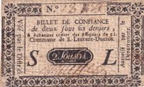 France 2 Sous 6 Deniers - Hautes-Alpes - Saint Laurent Ducros - 1792