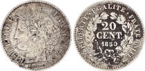 France 20 Centimes Cérès - 1850 A Paris Argent