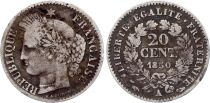 France 20 Centimes Cérès - 1850 A Paris Argent