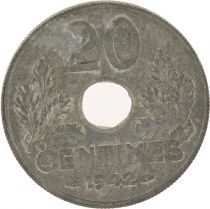 France 20 Centimes Etat Français - 1942 - Type en Zinc - SPL