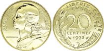 France 20 centimes Lagriffoul - 1992 BU frappe médaille