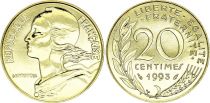 France 20 centimes Lagriffoul - 1993 BU frappe médaille