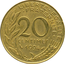 France 20 Centimes Marianne FRANCE 1995 (EC)