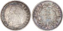 France 20 Centimes Napoleon III - 1854 A Paris Silver