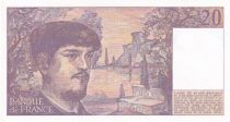 France 20 Francs - Debussy  - 1985 - Serial G.016