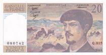 France 20 Francs - Debussy  - 1985 - Serial Q.015