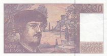 France 20 Francs - Debussy  - 1993 - Serial O.044