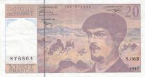 France 20 Francs - Debussy  - 1997 - Serial S.063