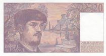 France 20 Francs - Debussy - 1989 - Serial S.025