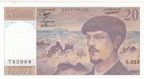 France 20 Francs - Debussy - 1989 - Serial S.025