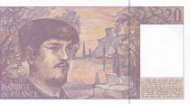 France 20 Francs - Debussy - 1990 - Serial A.028 - P.151