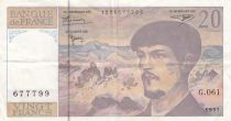 France 20 francs - Debussy - 1997 - Serial G.061