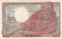 France 20 Francs - Fisherman - 09-02-1950  - Serial W.245