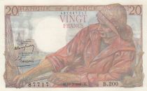 France 20 Francs - fisherman - 10-03-1949 - Serial B.200