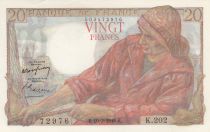 France 20 Francs - fisherman - 10-03-1949 - Serial K.202