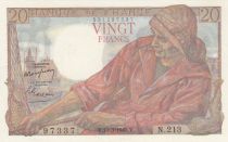 France 20 Francs - fisherman - 10-03-1949 - Serial N.213