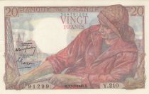 France 20 Francs - fisherman - 10-03-1949 - Serial Y.210