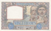 France 20 Francs - Science and Industry - 07-12-1939 - Serial R.140