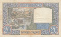 France 20 Francs - Science and Labour - 22-08-1940 - Serial A.878