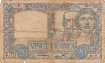 France 20 Francs - Science and work - 17-10-1940 - Serial P.1677