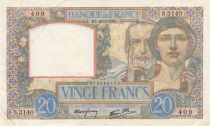 France 20 Francs - Science and work - 20-02-1941 - Serial S.3140