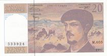 France 20 Francs Debussy - 1997 - Serial M.055