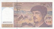 France 20 Francs Debussy - 1997 - Serial M.058