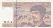 France 20 Francs Debussy - 1997 - Serial T.053